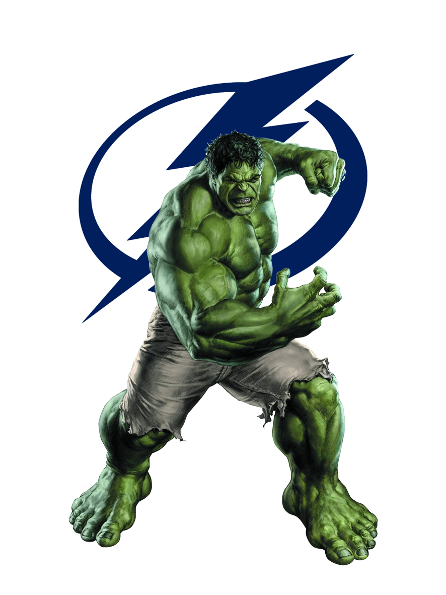 Tampa Bay Lightning Hulk Logo vinyl decal